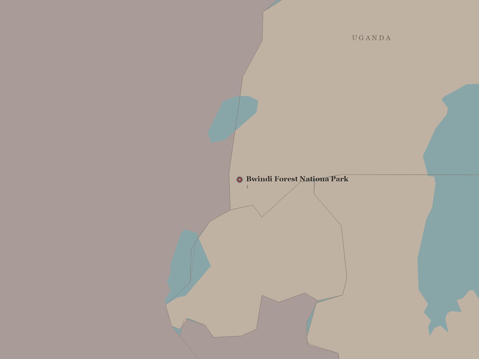 Original Spirit of Kenya route map: Uganda Gorilla Safari
