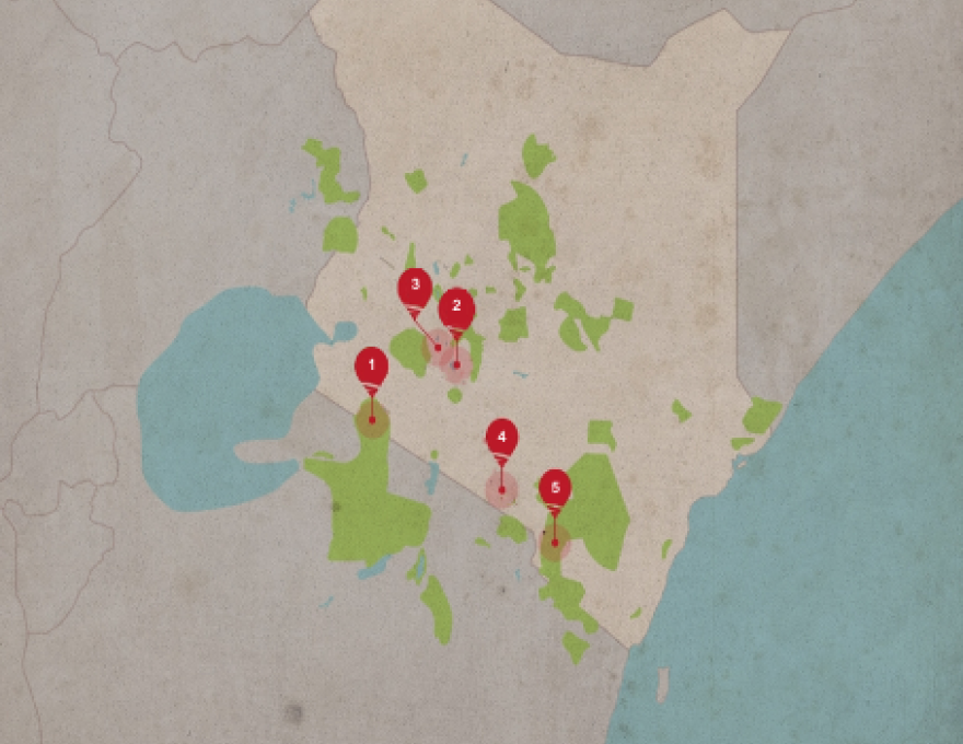 Original Spirit of Kenya route map: Big Kenya